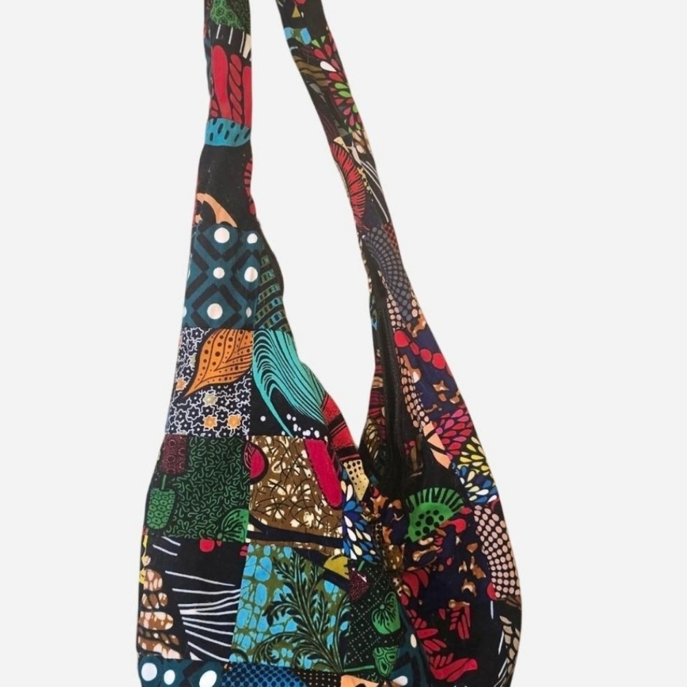 Colorful Patchwork Shoulder Bag - Picture 3 of 4